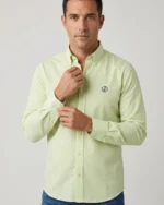Camisa vichy verde manzana para hombre La Vespita