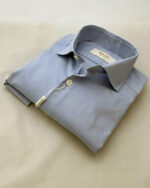 Camisa de vestir hombre pique manga larga s