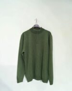 Jersey verde oliva de media cremallera para hombre José Beltrán - Imagen 2