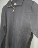 Detalle de la chaqueta azul marino con cremallera José Beltrán