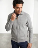 Chaqueta punto gris medio hombre Jose Beltran