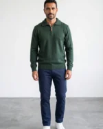 Jersey media cremallera verde botella Jose Beltran