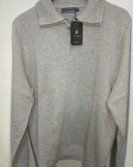 Jersey gris medio con media cremallera para hombre José Beltrán - Imagen 2