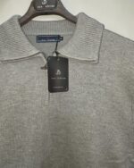 Jersey gris medio con media cremallera para hombre José Beltrán - Imagen 3