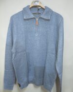 Jersey azul índigo con media cremallera para hombre José Beltrán - Imagen 2