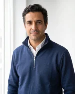 Sudadera azul marino con media cremallera para hombre José Beltrán - Imagen 1
