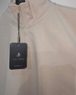 Sudadera beige con media cremallera para hombre José Beltrán - Imagen 4
