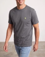 Camiseta verde musgo de manga corta para hombre Boston Brand