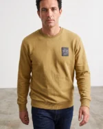 Sudadera ocre de cuello redondo para hombre Boston Brand