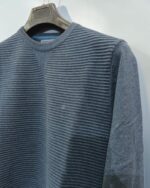 Jersey azul petróleo de canalé horizontal para hombre José Beltrán - Imagen 2