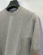 Jersey gris de canalé horizontal para hombre José Beltrán - Imagen 2