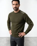 Jersey verde caza con parches para hombre José Beltrán
