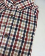 Camisa de cuadros granate y azul con bolsillo José Beltrán - Imagen 2