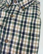 Camisa de cuadros verde y azul con bolsillo José Beltrán - Imagen 2