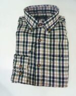 Camisa de cuadros verde y azul con bolsillo José Beltrán - Imagen 3