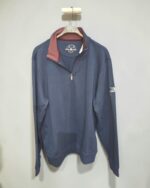 Sudadera azul marino con media cremallera para hombre La Española - Imagen 1