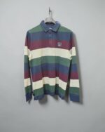 Polo de rayas multicolor La Vespita colgado de frente