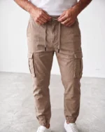 Pantalón cargo marrón tipo jogger para hombre José Beltrán