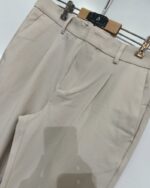 Pantalón chino crudo con pinzas para hombre Boston - Imagen 3