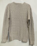 Jersey beige de ochos para hombre, vista frontal