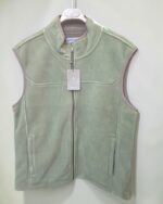 Detalle del chaleco verde caza con cremallera José Beltrán