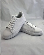 Zapatilla blanca básica hombre estilo urbano - Imagen 3