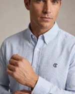 Camisa celeste Centauro para hombre, vista frontal