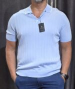 Polo hombre joven manga corta