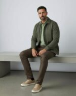 Sobrecamisa de punto hombre manga raglán - Imagen 5