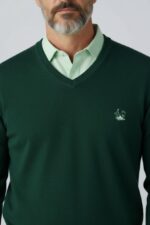 Jersey hombre cuello pico liso La Vespita - Imagen 5