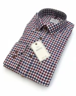 Camisa hombre viella de cuadros Berto - Imagen 2