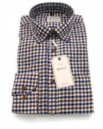 Camisa hombre viella de cuadros Berto - Imagen 5