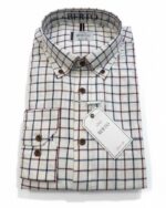 Camisa de viella de cuadros Berto para hombre - Imagen 3