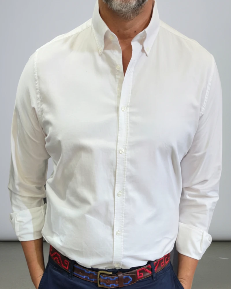 Camisa Orford liso para hombre