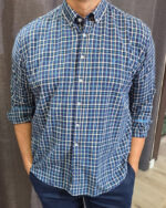 Camisa hombre cuadros azul y rojo Centauro - Imagen 2