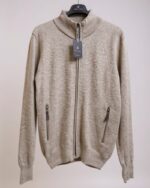 Chaqueta de punto de algodón con cremallera para hombre - Imagen 8