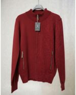 Chaqueta de punto de algodón con cremallera para hombre - Imagen 9