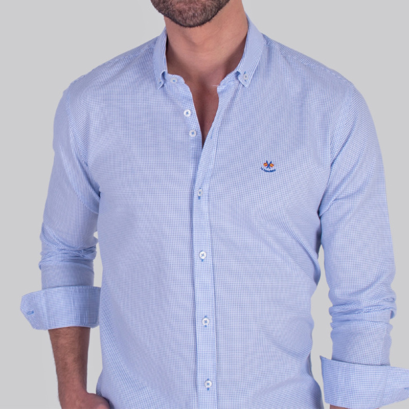 LE6135.jpg Camisa PATRON REGULAR CON BOLSILLO - Imagen 1