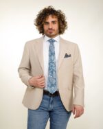 Americana hombre verde agua o beige Lino Clemente - Imagen 2