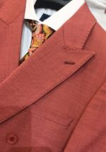 Traje cruzado color teja para hombre Lino Clemente - Imagen 2