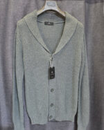 Cárdigan de algodón con cuello chal para hombre - Imagen 5