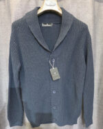 Cárdigan de algodón con cuello chal para hombre - Imagen 3