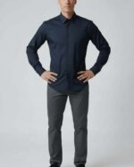 Camisa EXTRA ENTALLADA licra hombre - Imagen 2