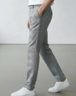 Pantalón jogger de cuadros extra slim para hombre - Imagen 2