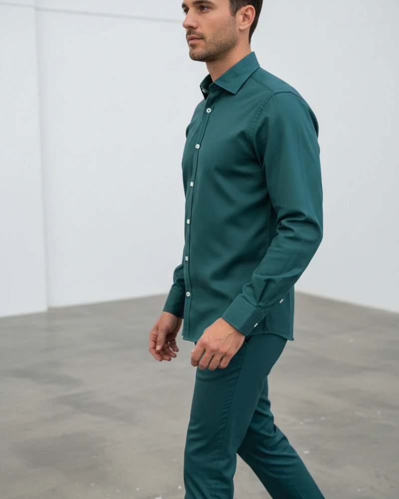 Camisa custom tinte en prenda para hombre